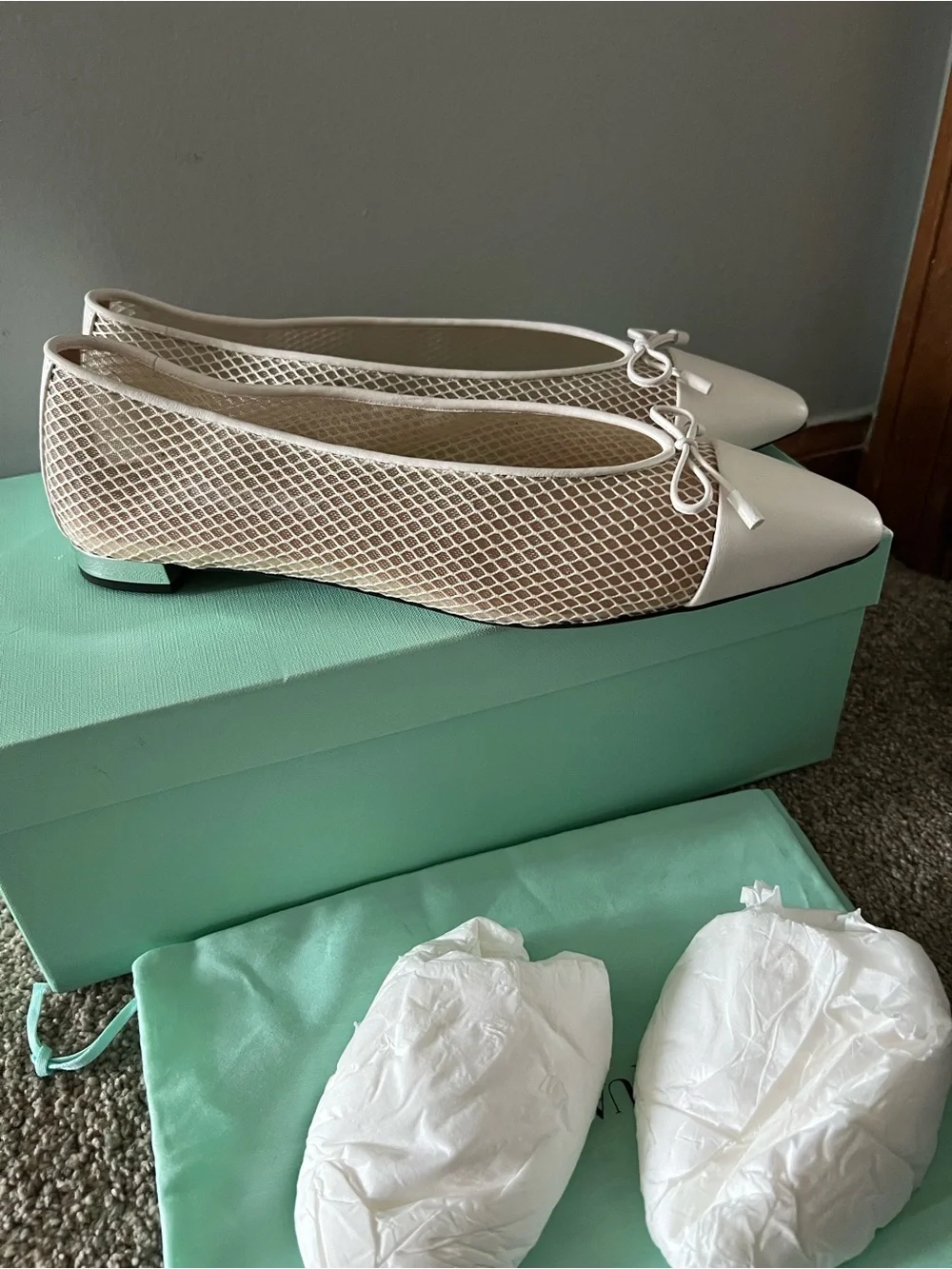 Aquazzura Gioia Mesh Flats - Picture 7 of 16